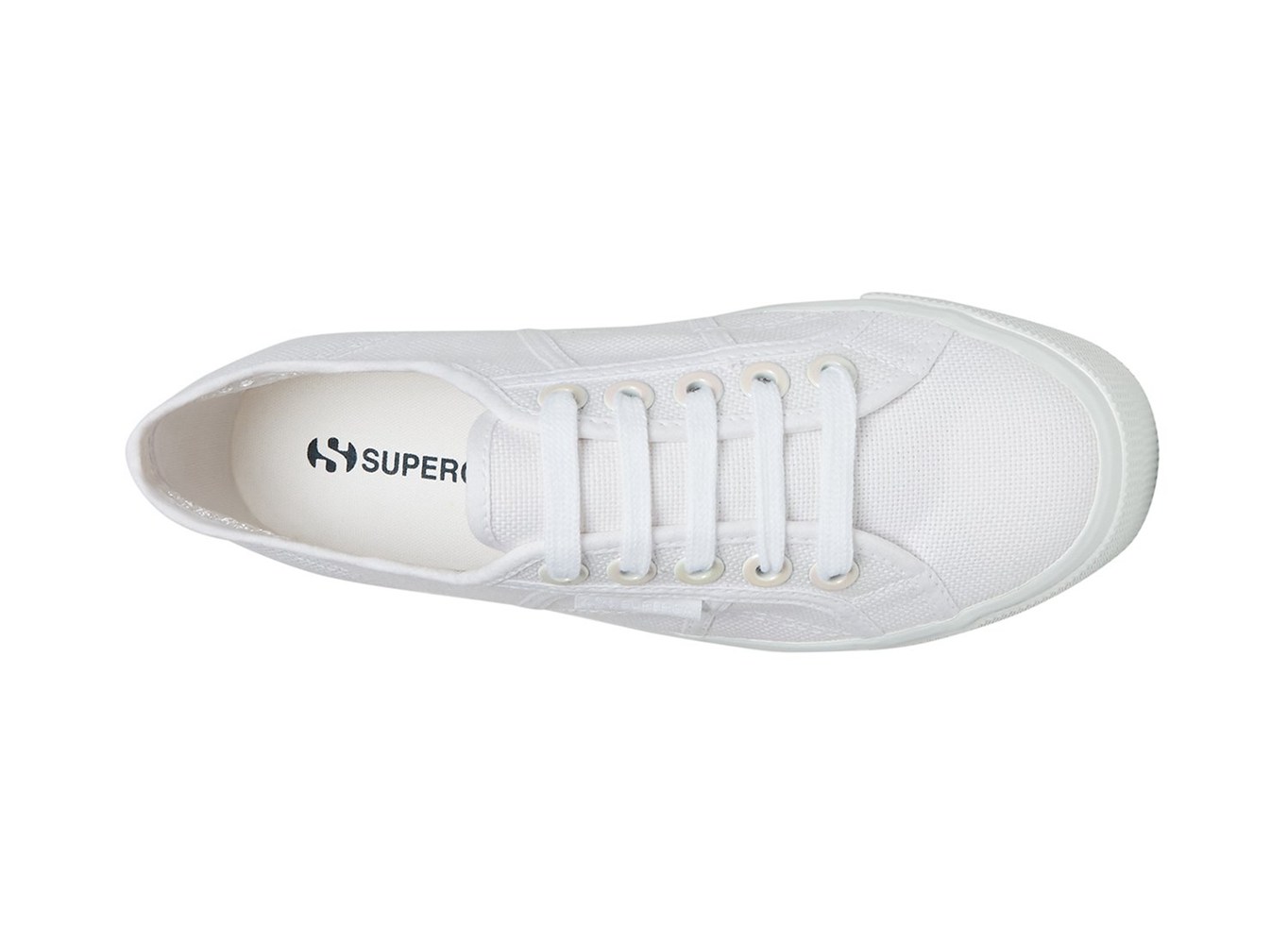Superga White Platform Womens - 2790 Cotw Bigeyelets - 956SXTEOK